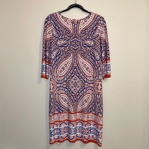 London Times | Paisley Print Dress